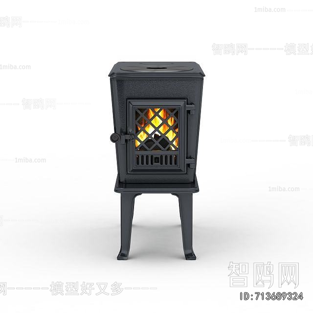Industrial Style Fireplace