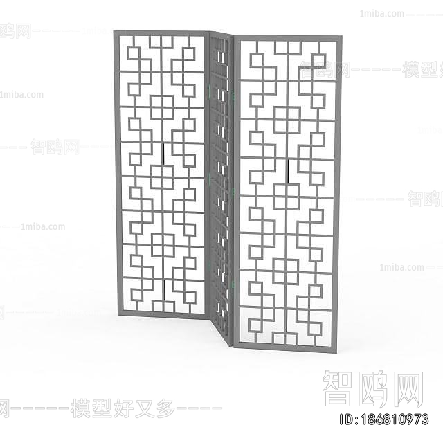 New Chinese Style Wooden Screen Partition