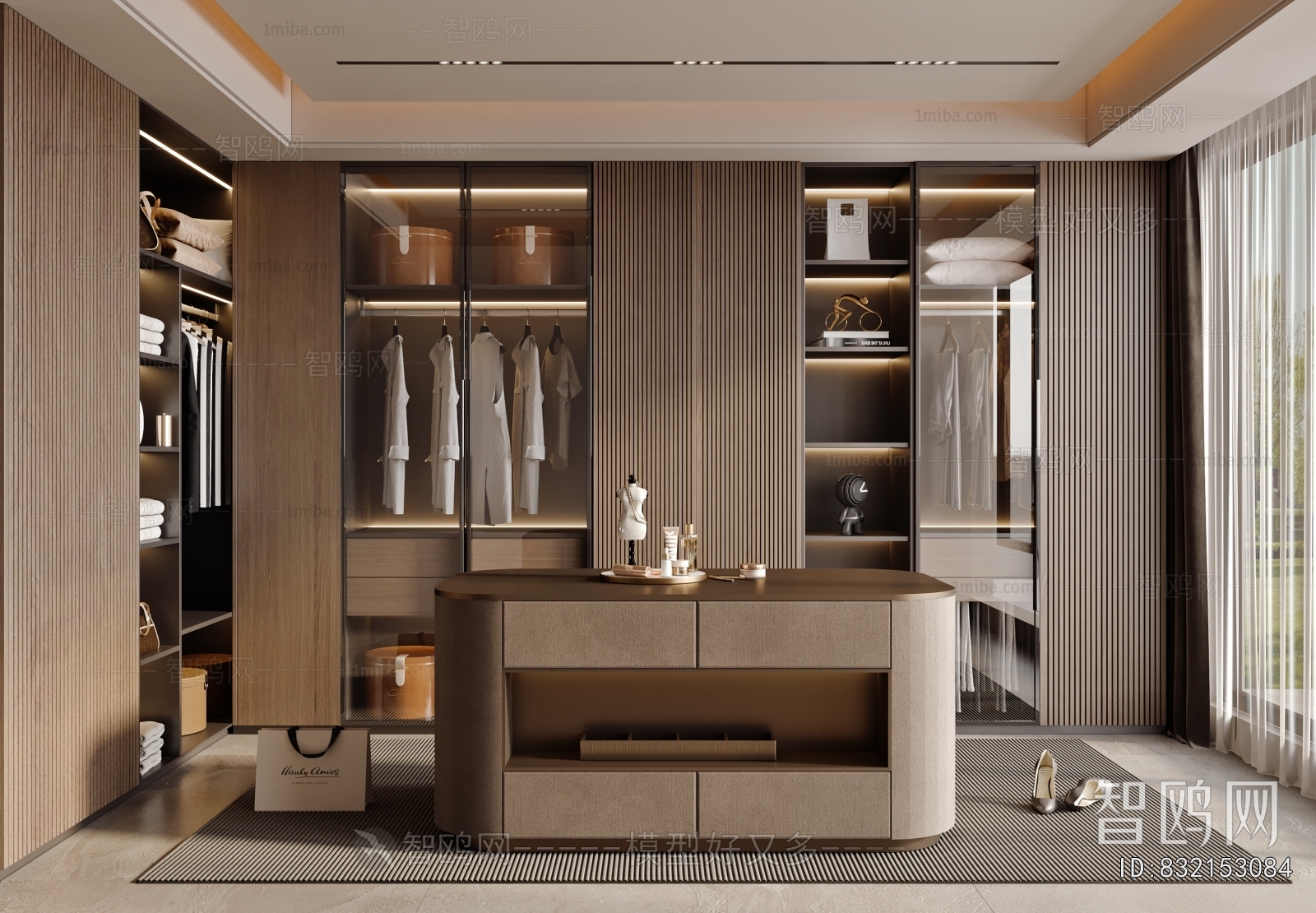 Modern Clothes Storage Area