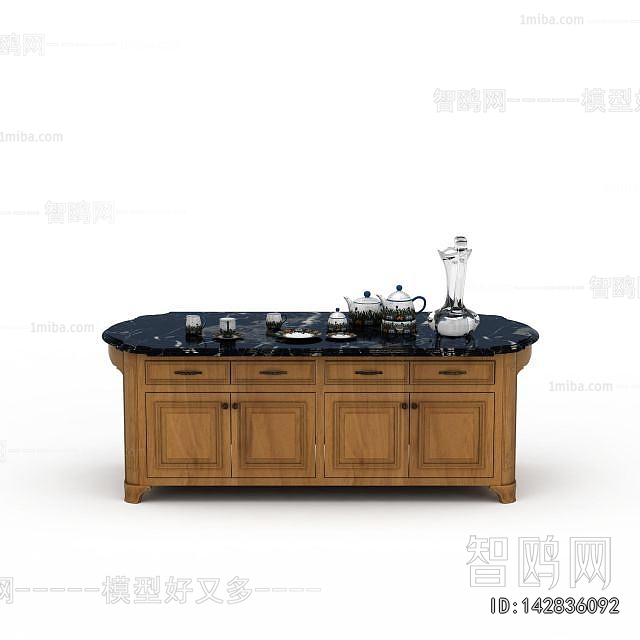 Simple European Style Side Cabinet