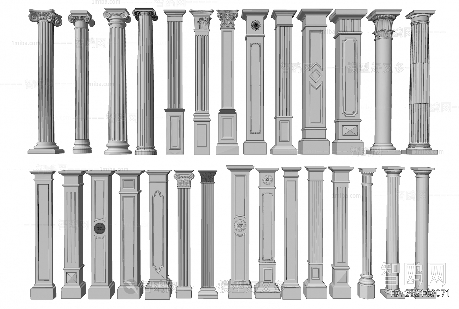 European Style Roman Pillar