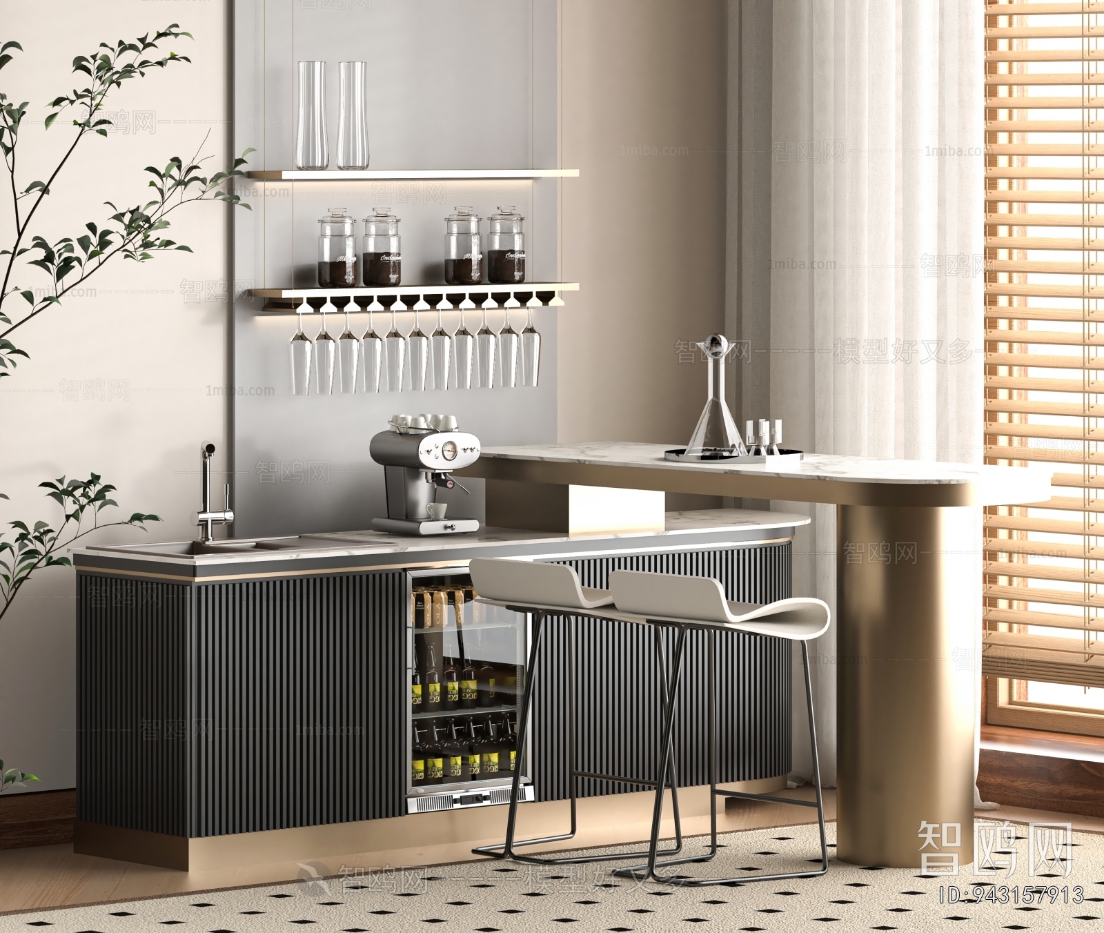 Modern Counter Bar