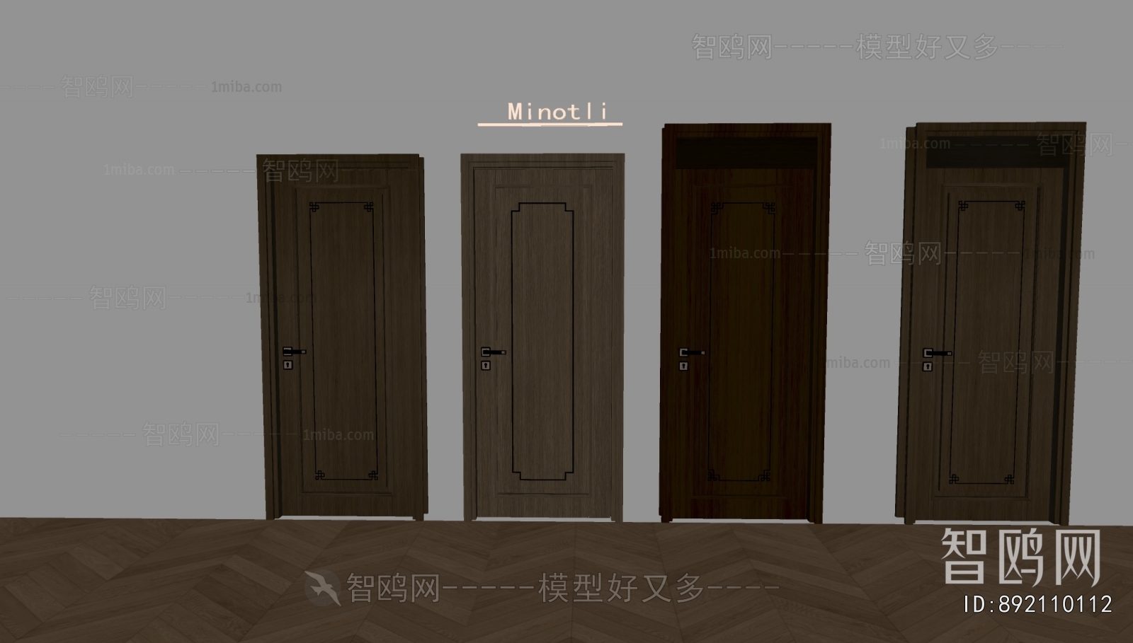 New Chinese Style Single Door