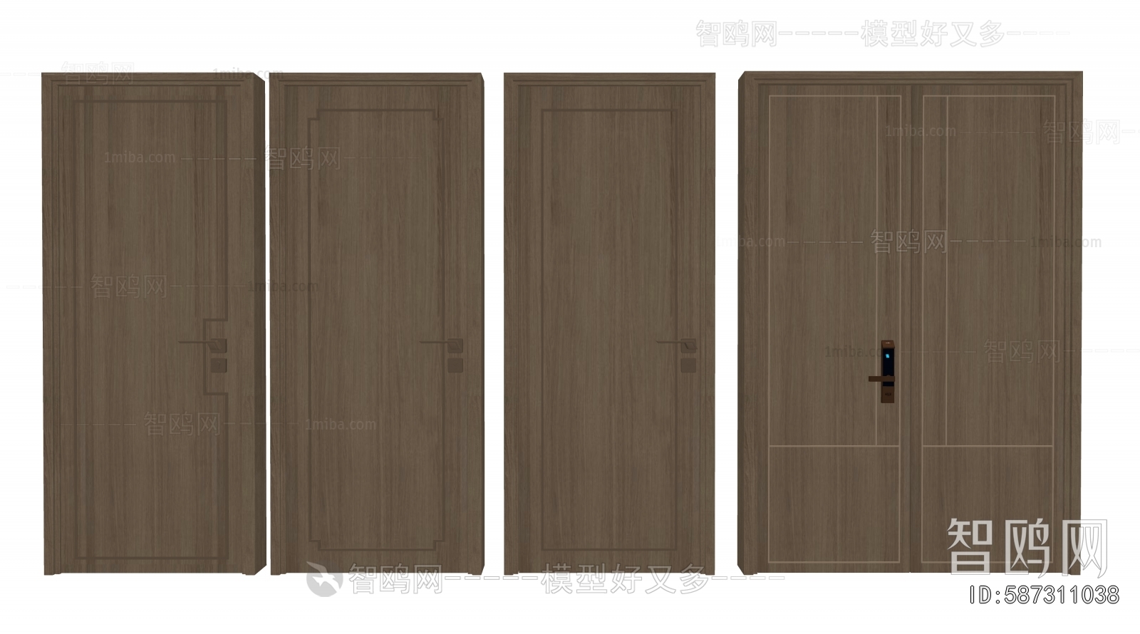 New Chinese Style Single Door