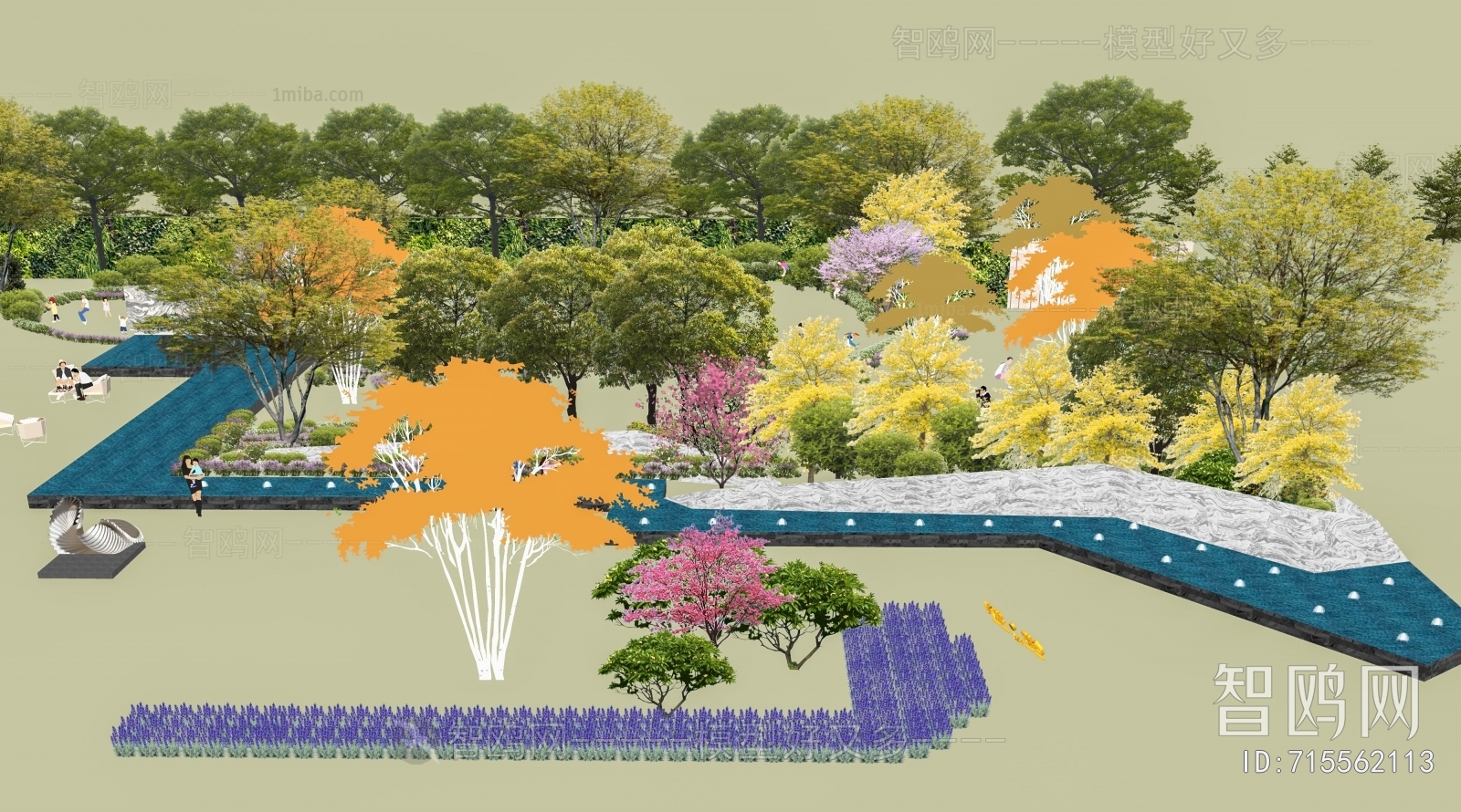 Modern Park Landscape