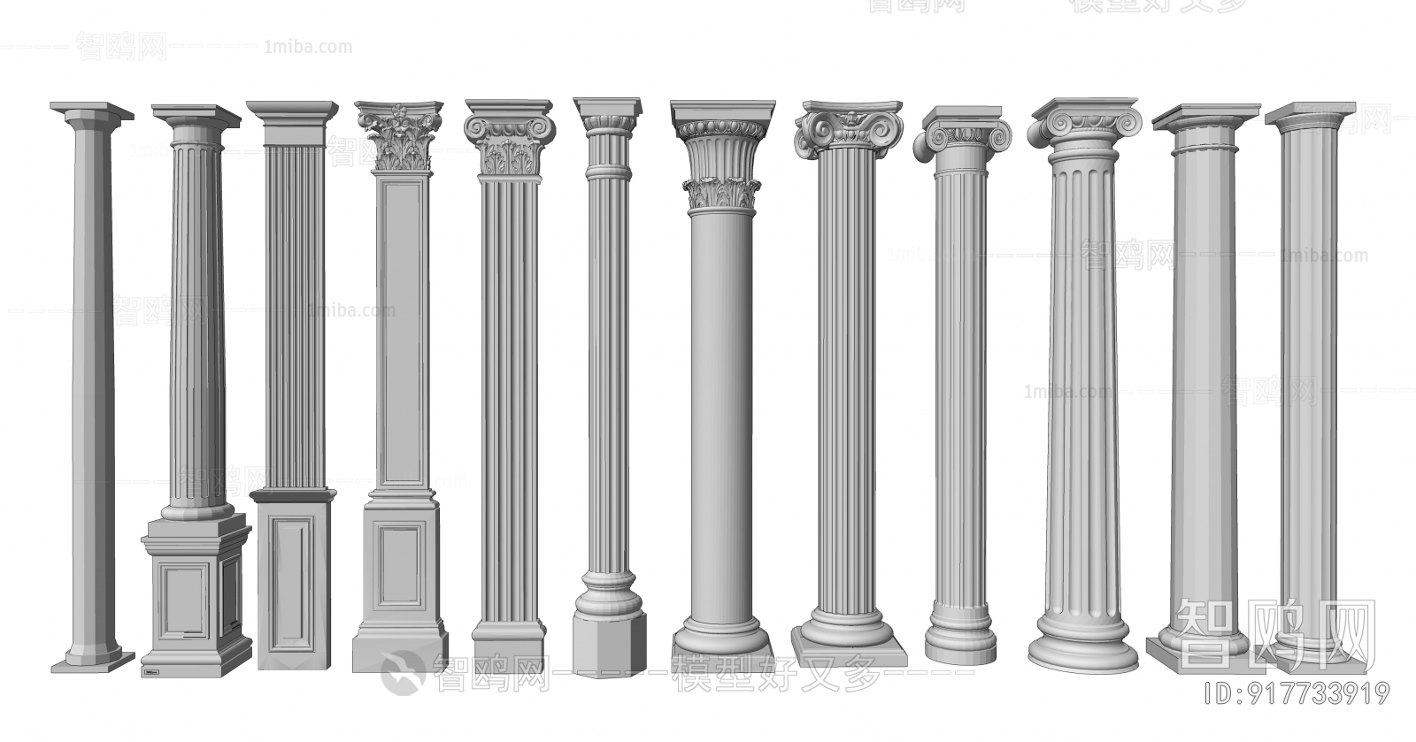 European Style Roman Pillar
