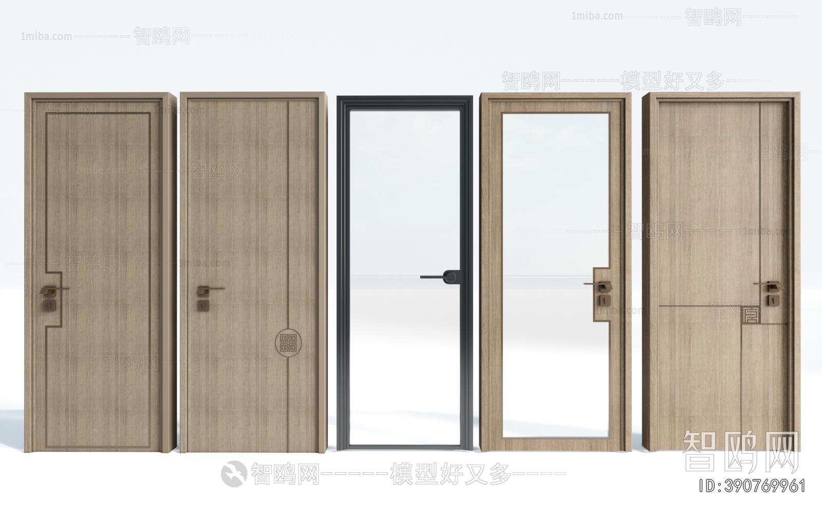 New Chinese Style Single Door