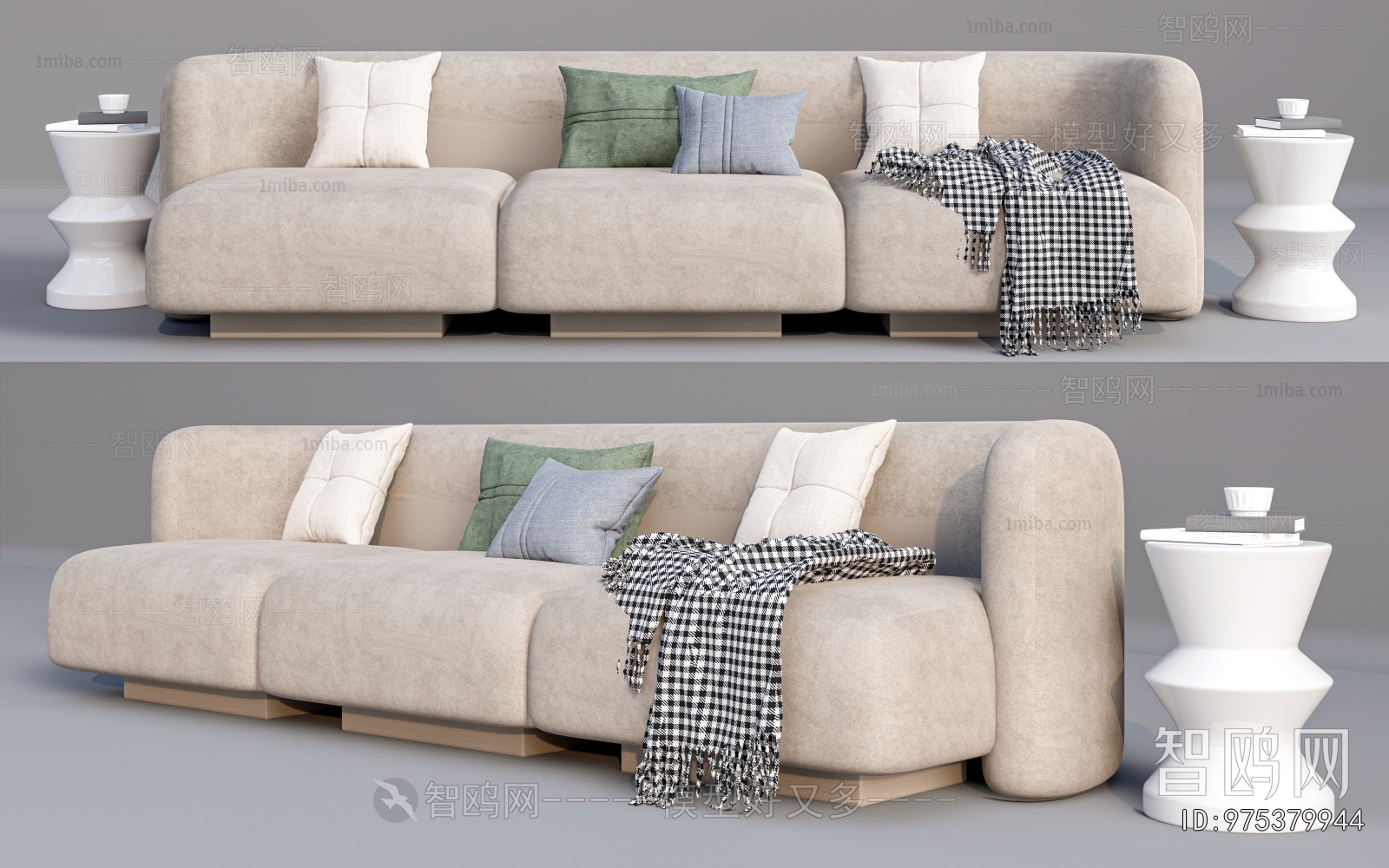 Modern Three-seat Sofa