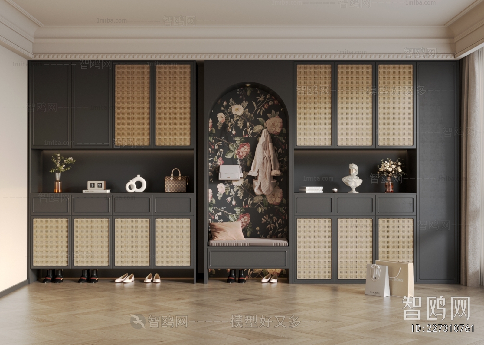 French Style Shoe Cabinet