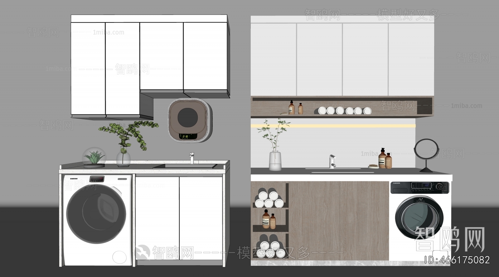 Modern Laundry Cabinet