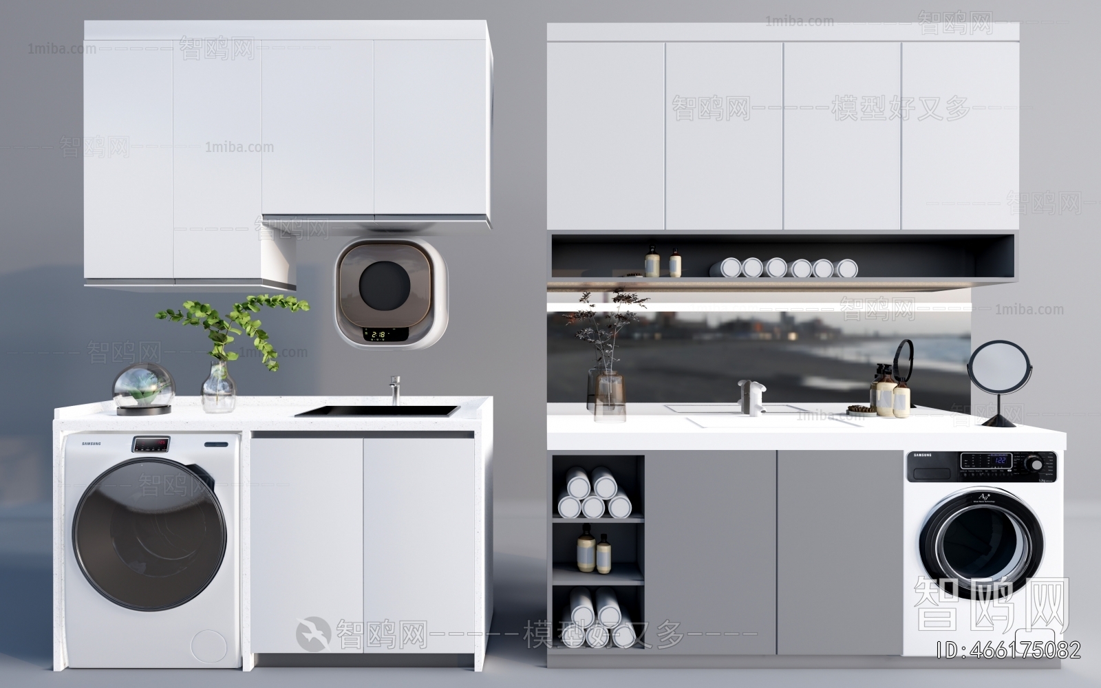 Modern Laundry Cabinet