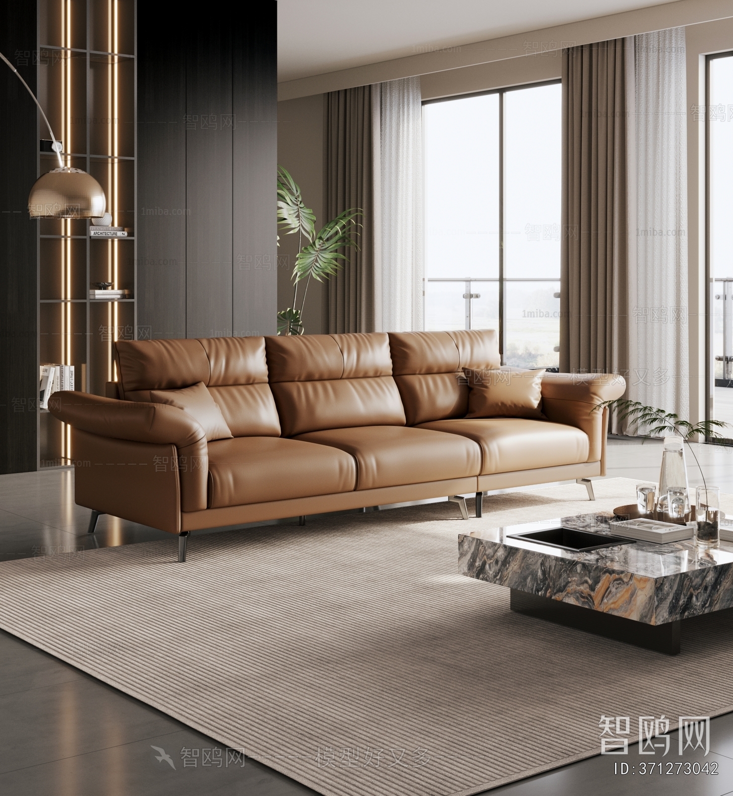 Modern Three-seat Sofa