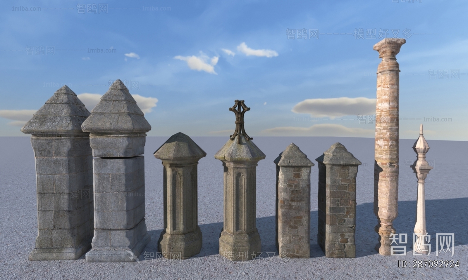 New Chinese Style Column