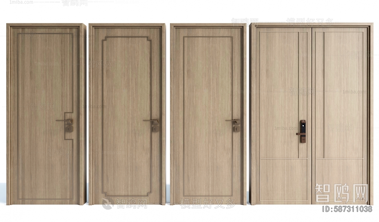 New Chinese Style Single Door