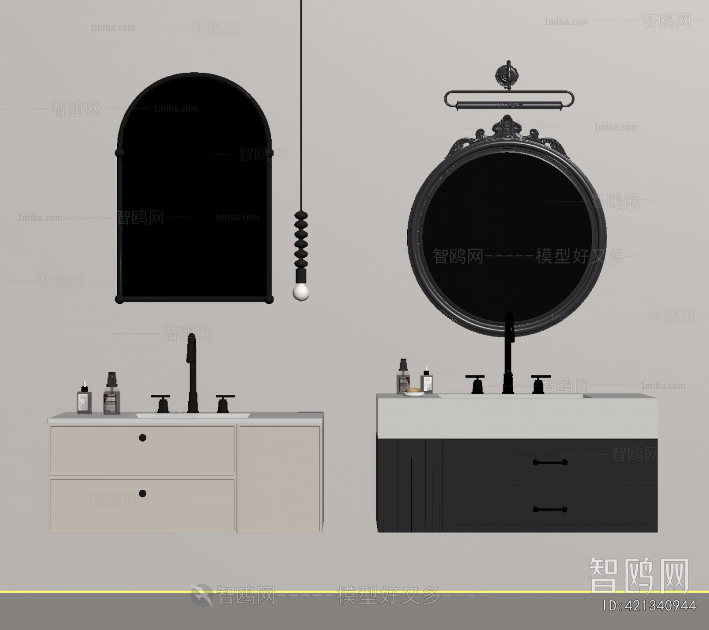 French Style Bathroom Cabinet