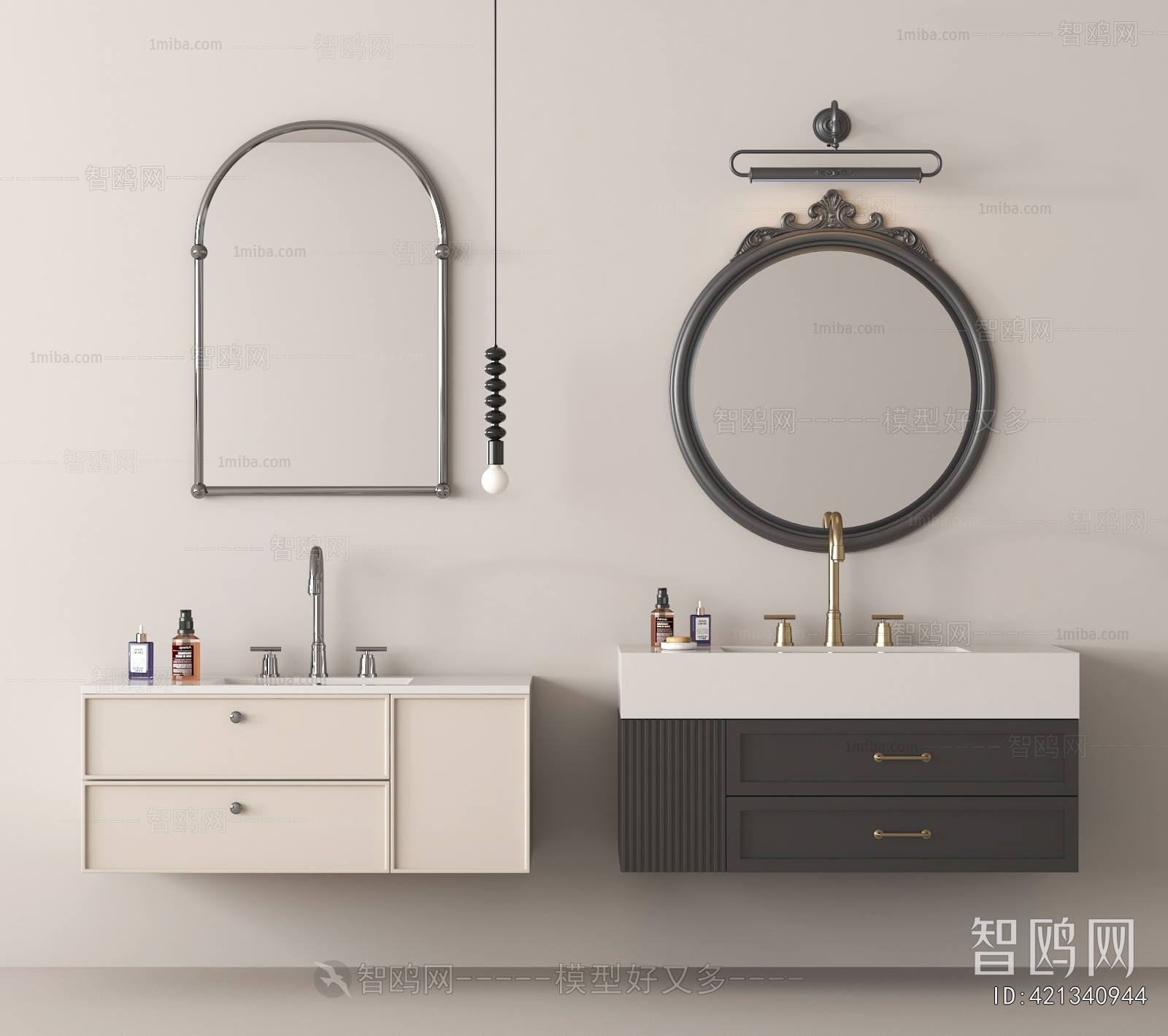 French Style Bathroom Cabinet