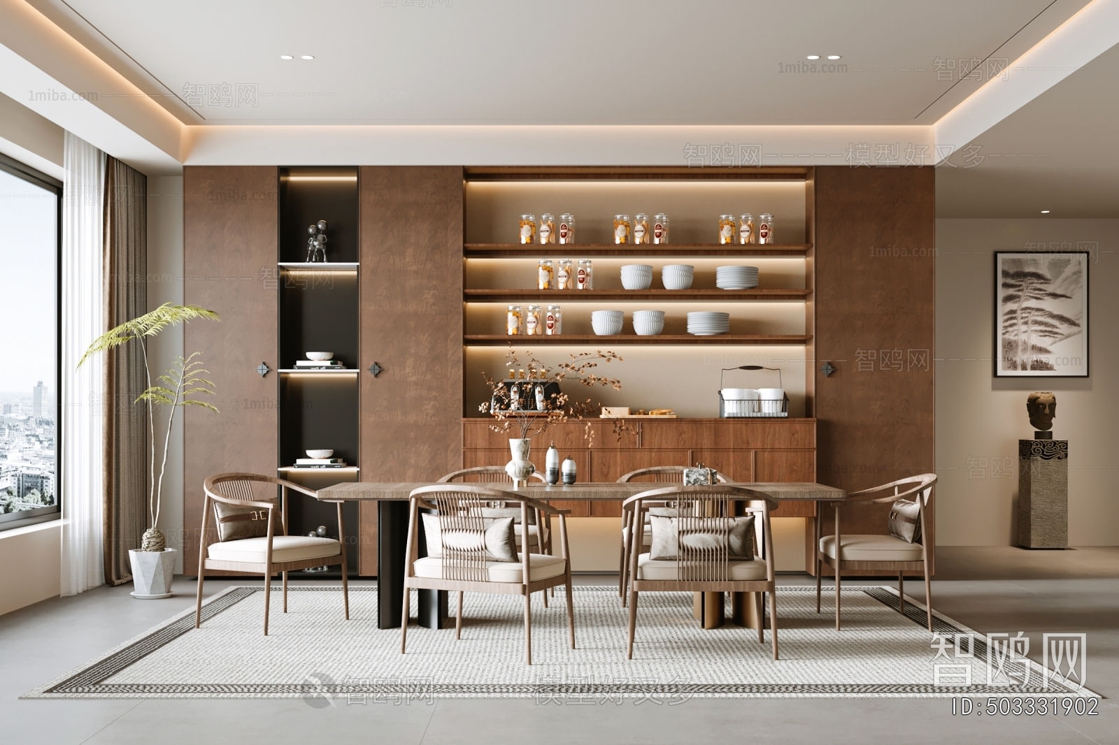 New Chinese Style Dining Room