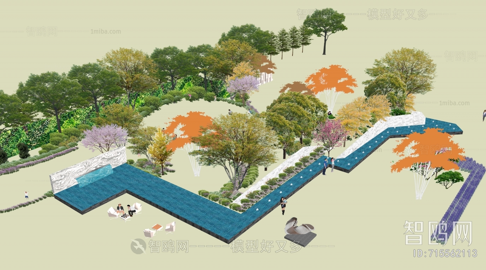 Modern Park Landscape