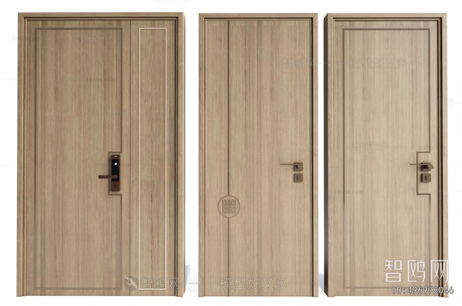 New Chinese Style Single Door