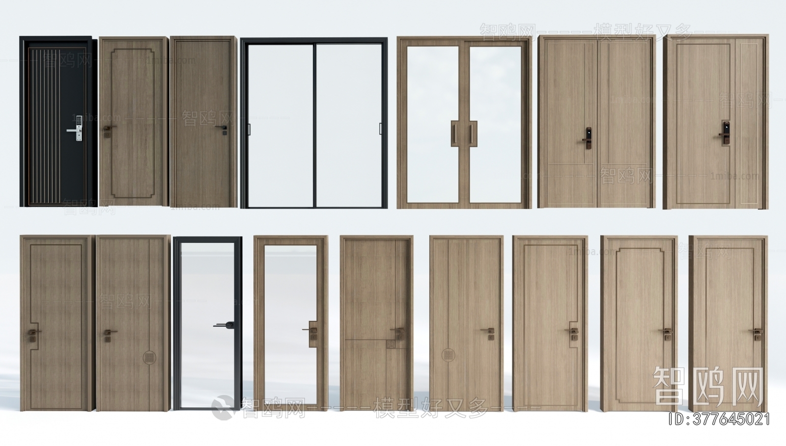 New Chinese Style Single Door