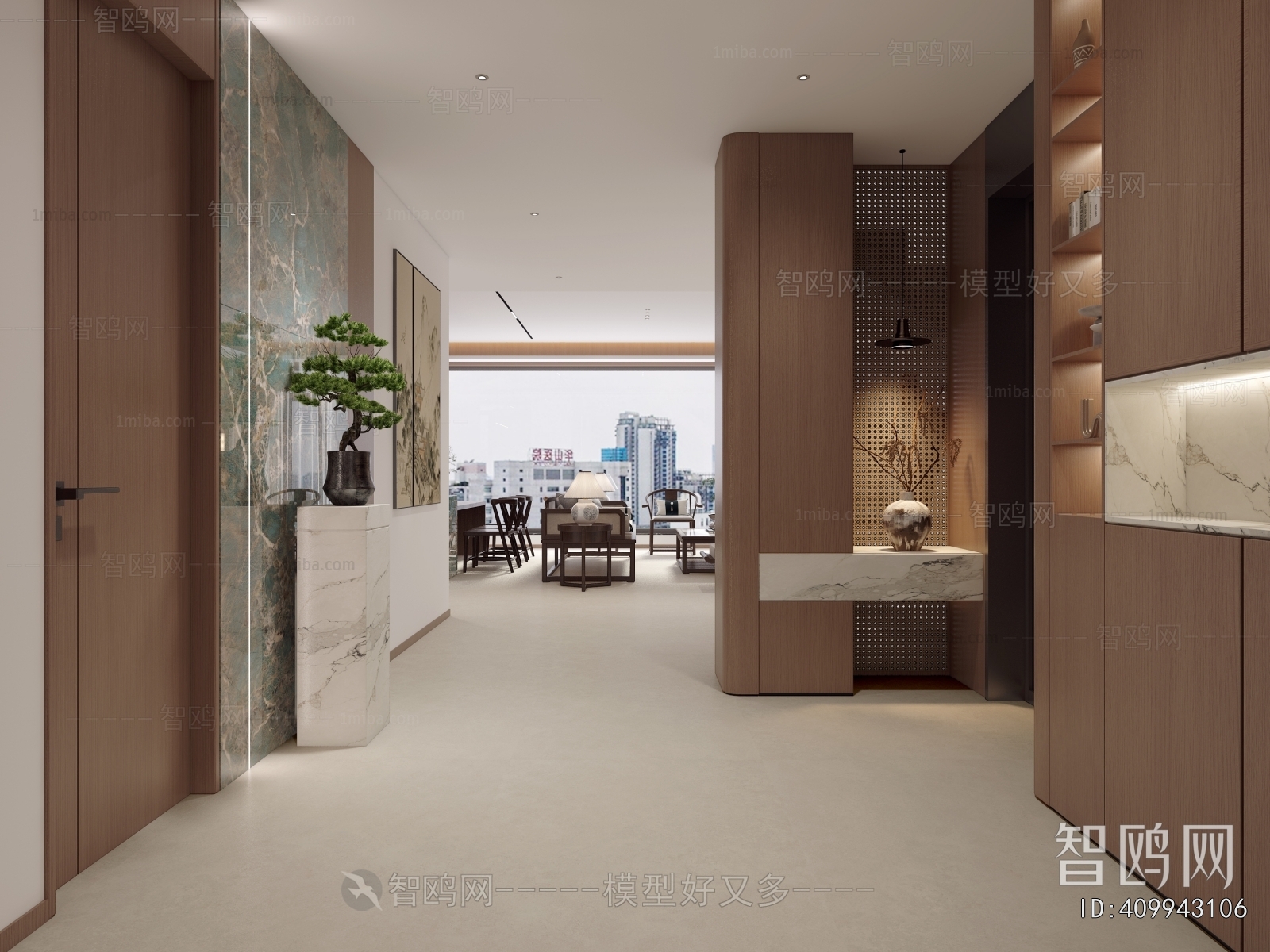 New Chinese Style Hallway