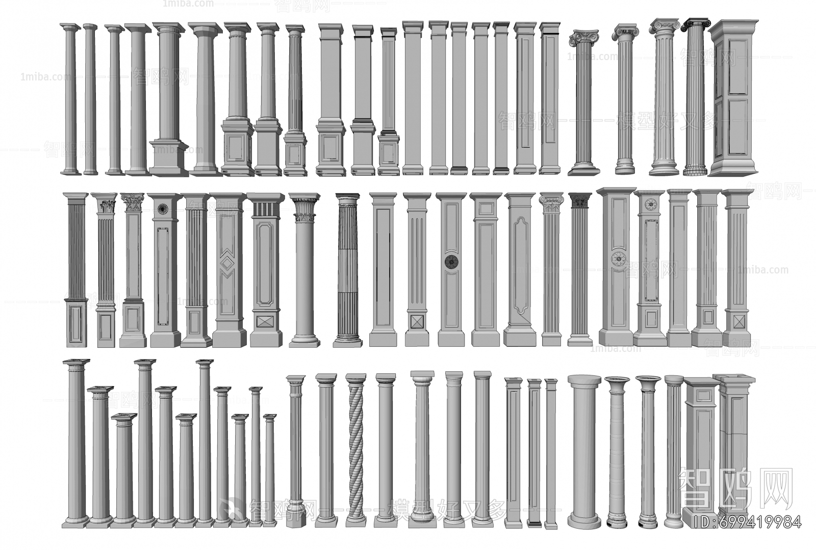 European Style Roman Pillar