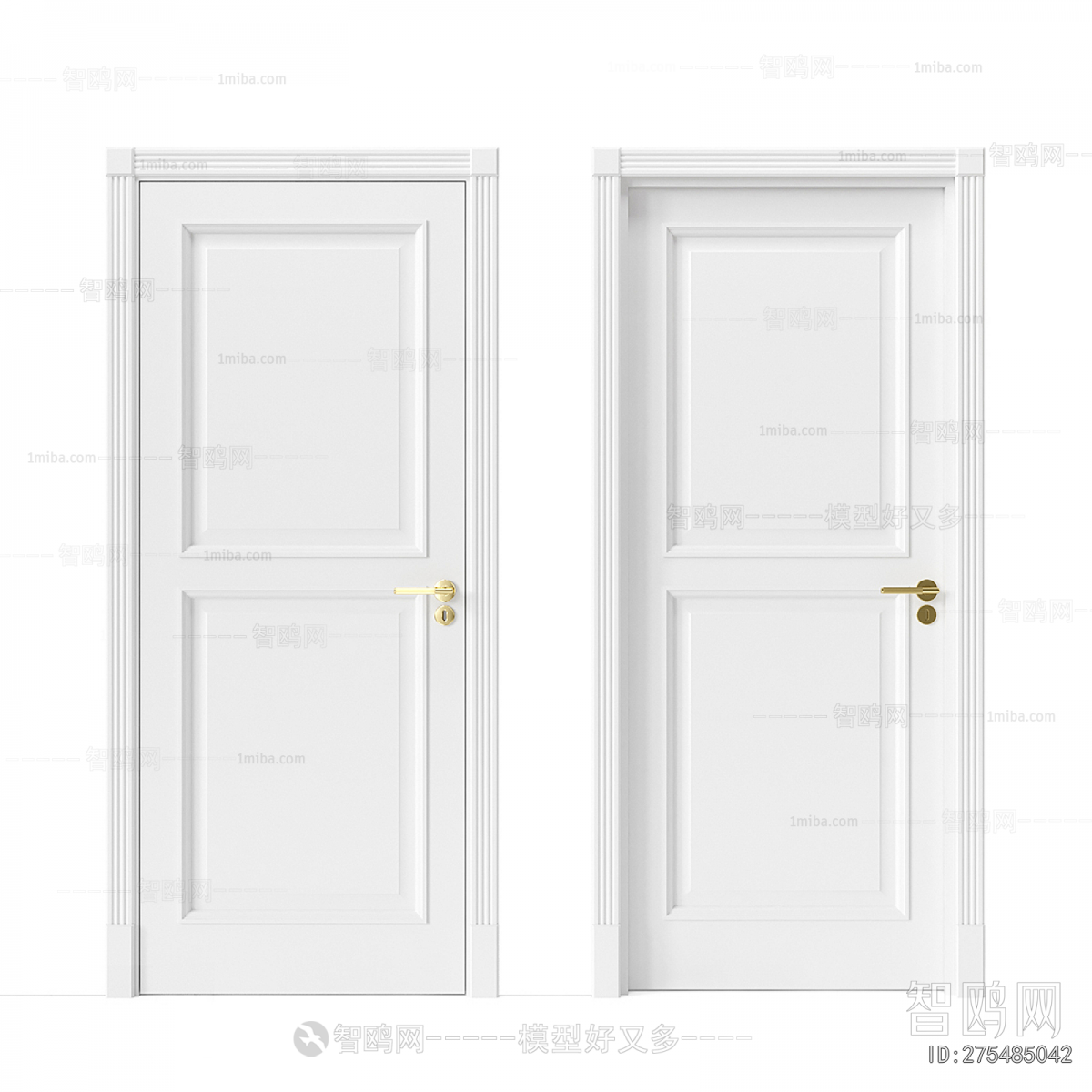 Simple European Style Single Door