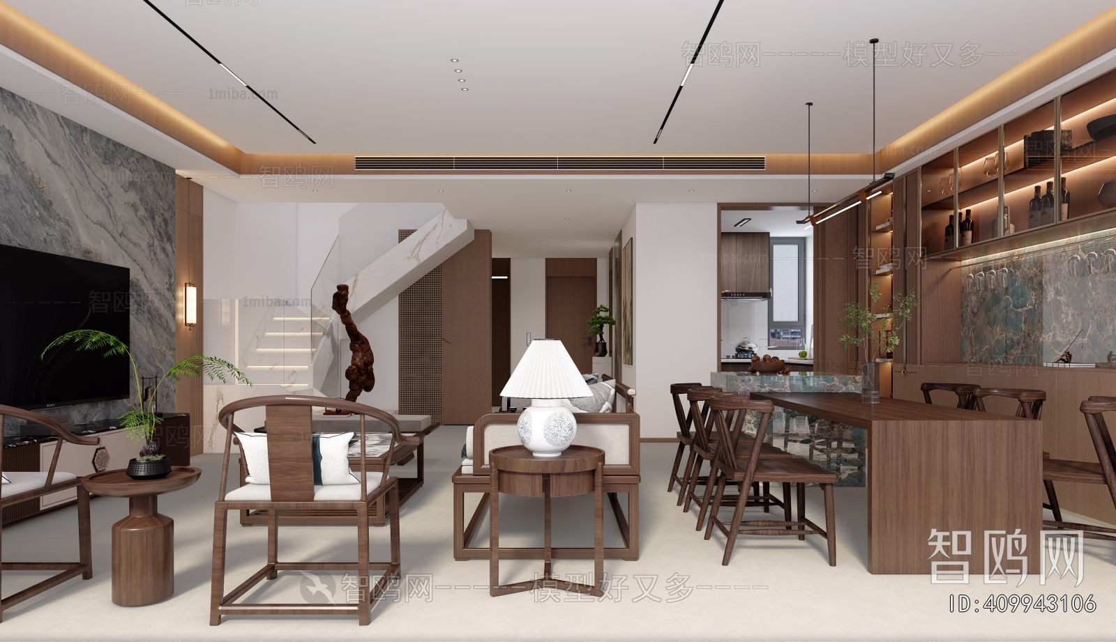 New Chinese Style Hallway