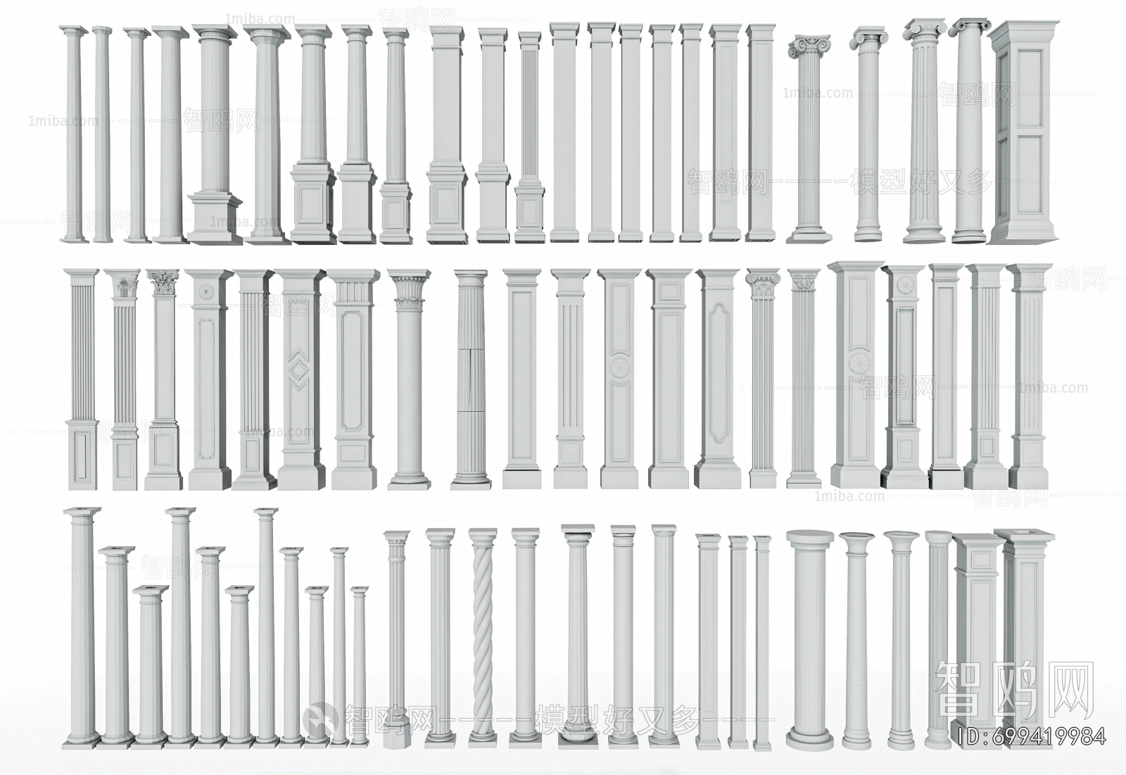 European Style Roman Pillar