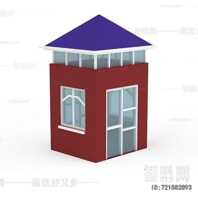 Simple European Style Security Booth