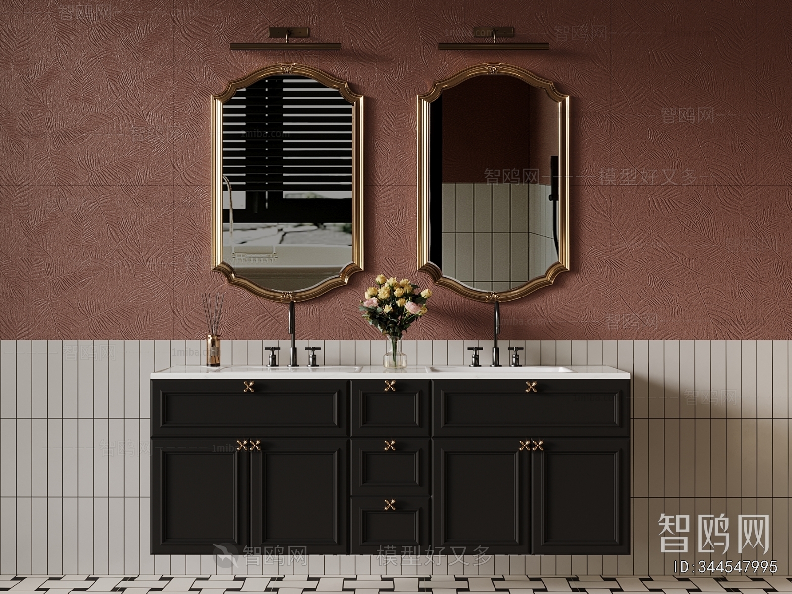 French Style Bathroom Cabinet