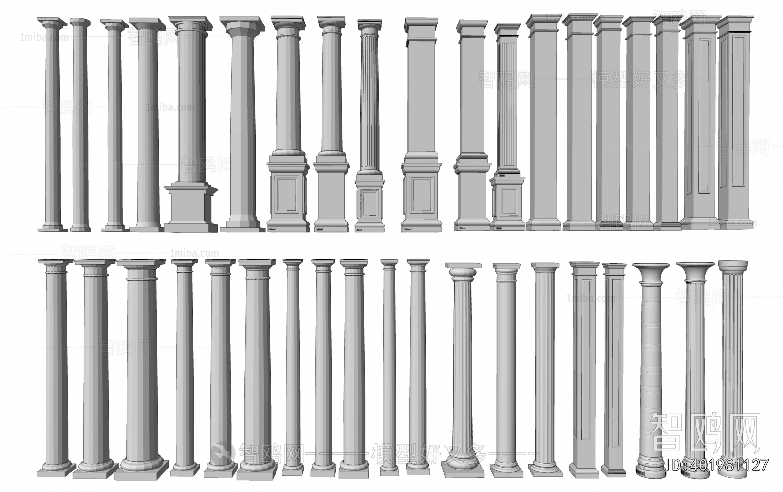 European Style Roman Pillar