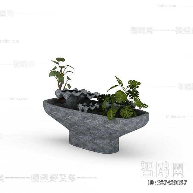 New Chinese Style Rockery Waterscape