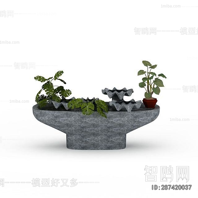 New Chinese Style Rockery Waterscape