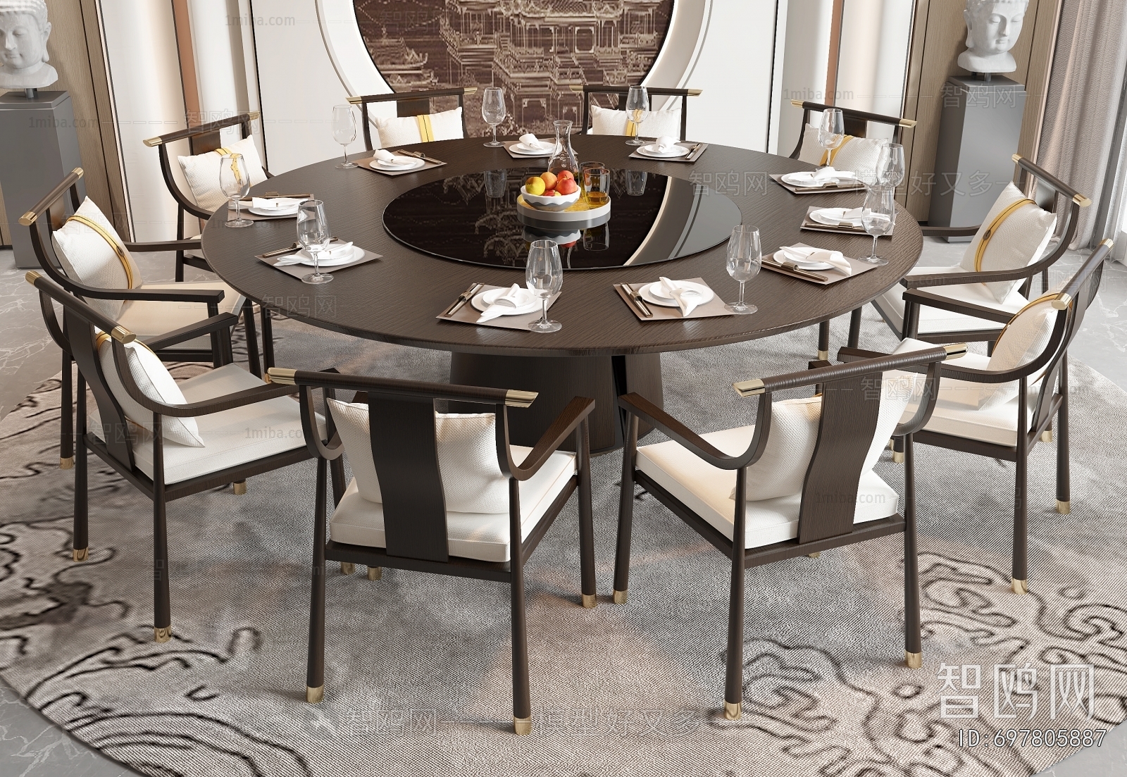 New Chinese Style Dining Table And Chairs