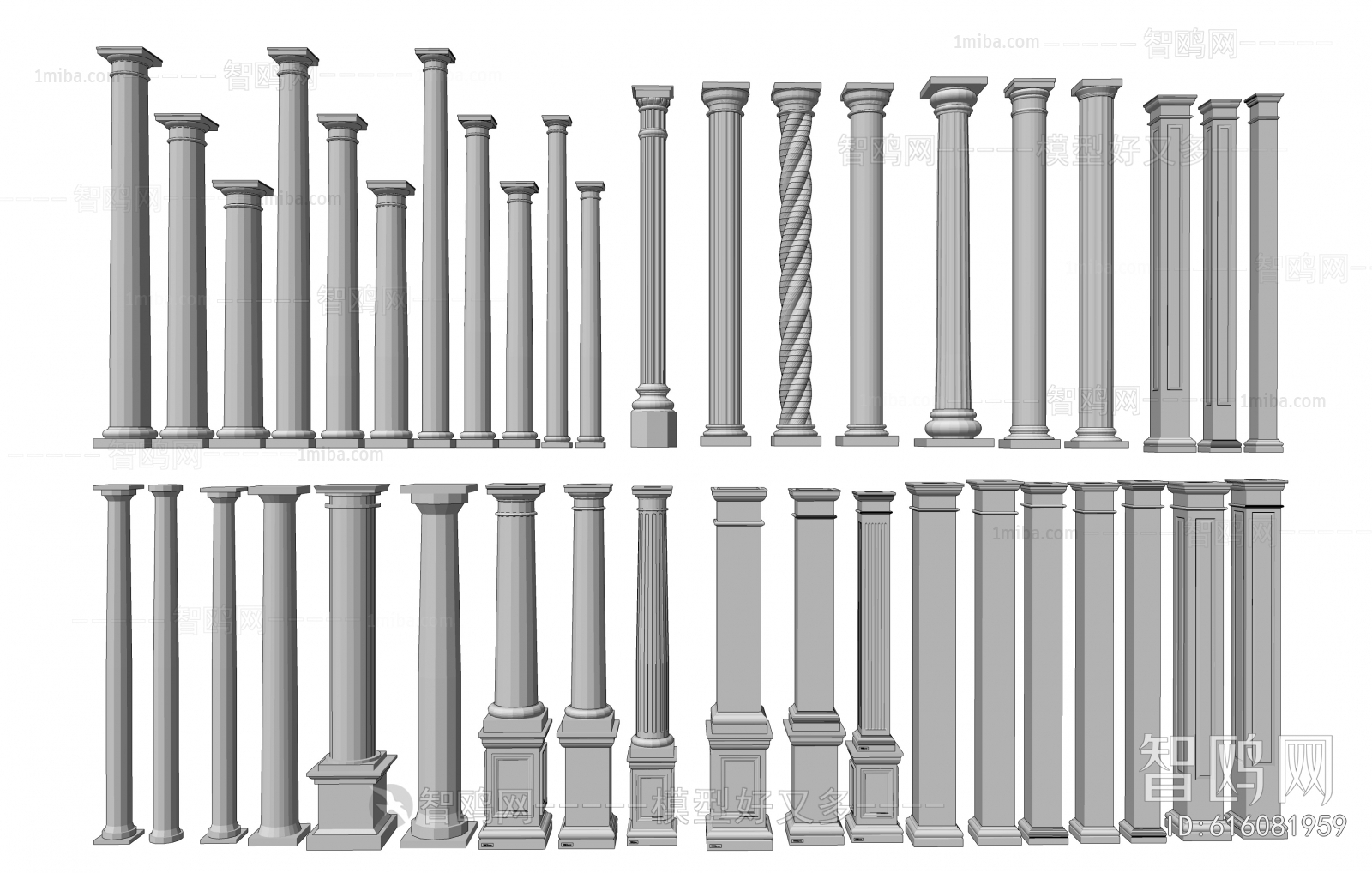 European Style Roman Pillar