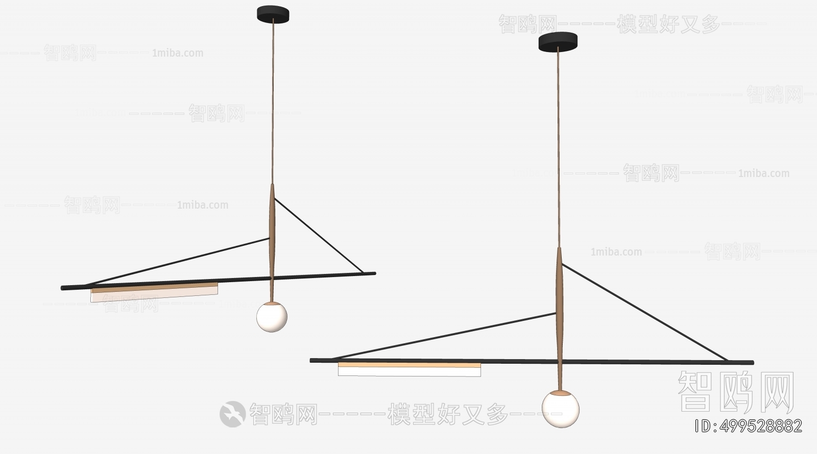 Modern Long Chandelier