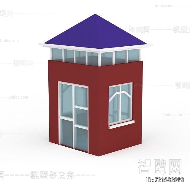 Simple European Style Security Booth