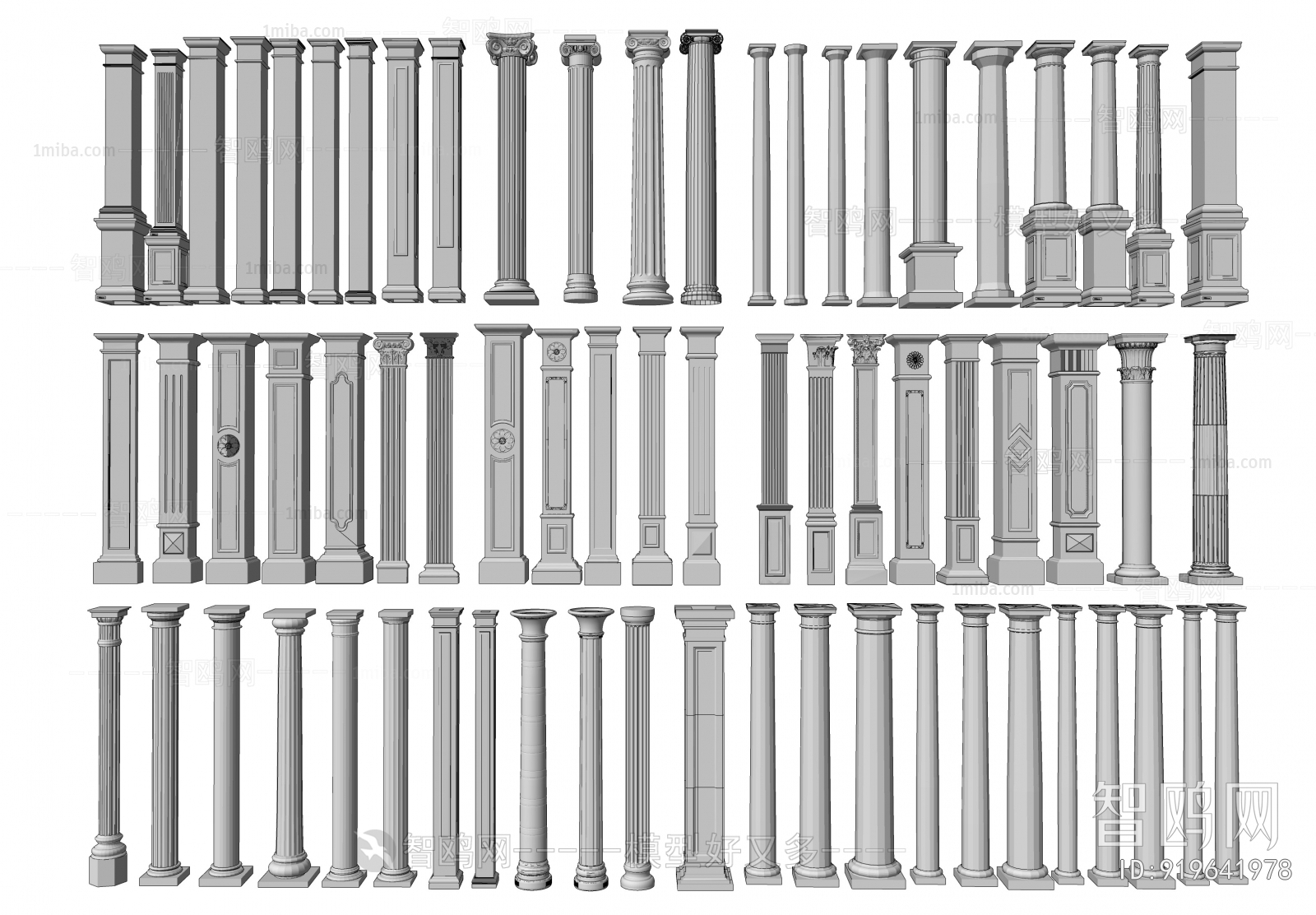 European Style Roman Pillar