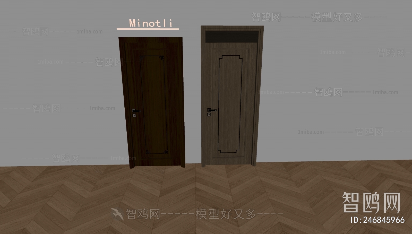 New Chinese Style Single Door