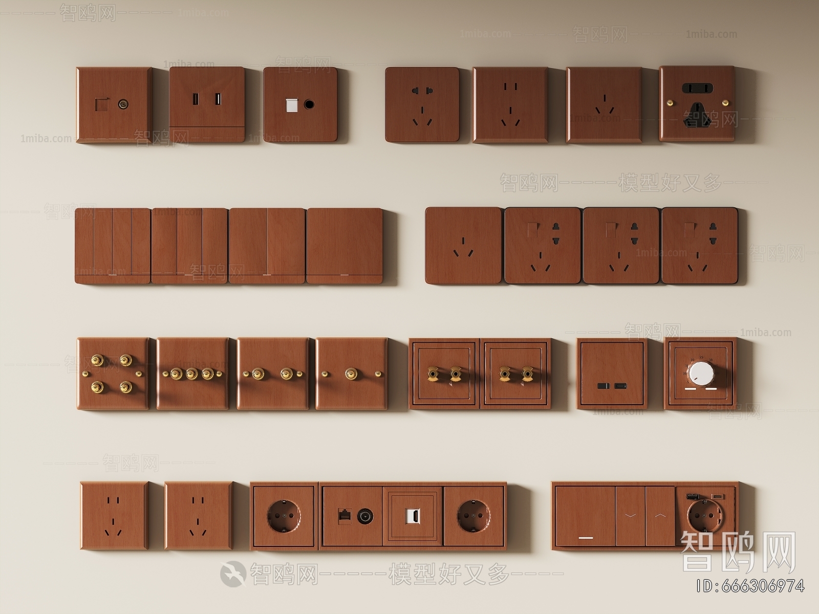 Modern Switch Socket Panel