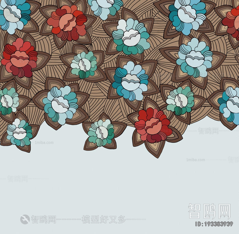 Animal And Plant Pattern Wallpaper