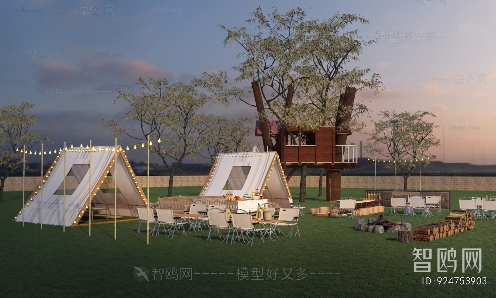 Modern Park Landscape