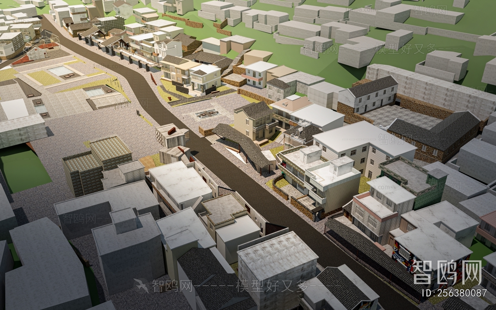 Modern Architectural Bird's-eye View Planning