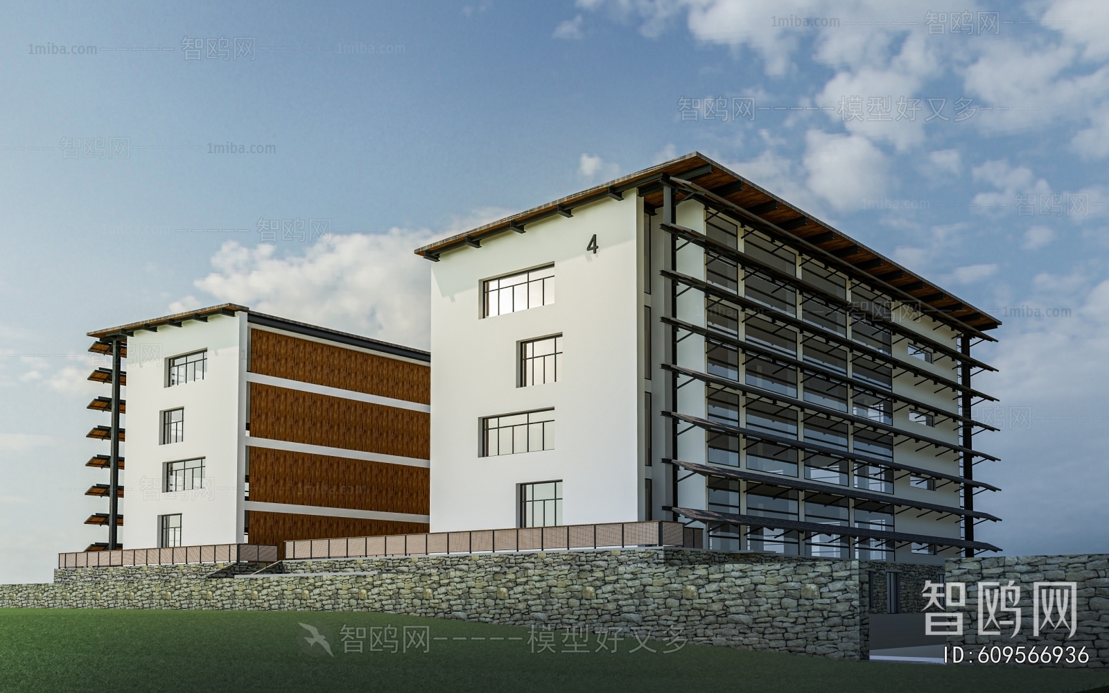 Modern School Building