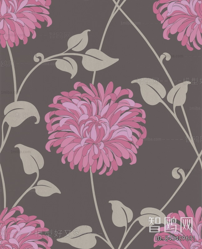 Animal And Plant Pattern Wallpaper