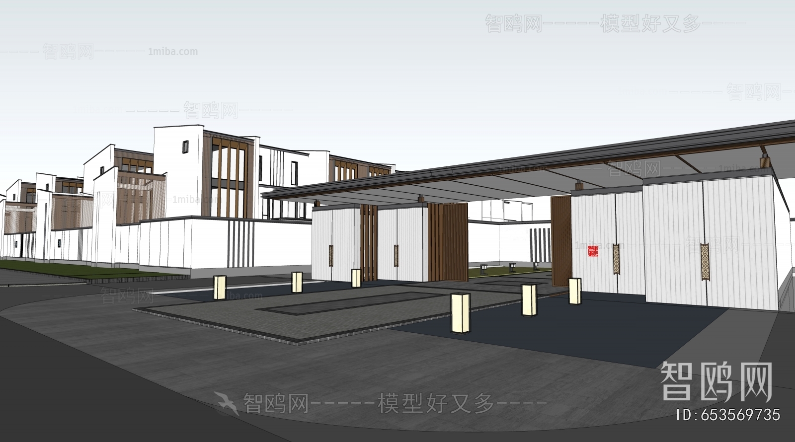 New Chinese Style Gate