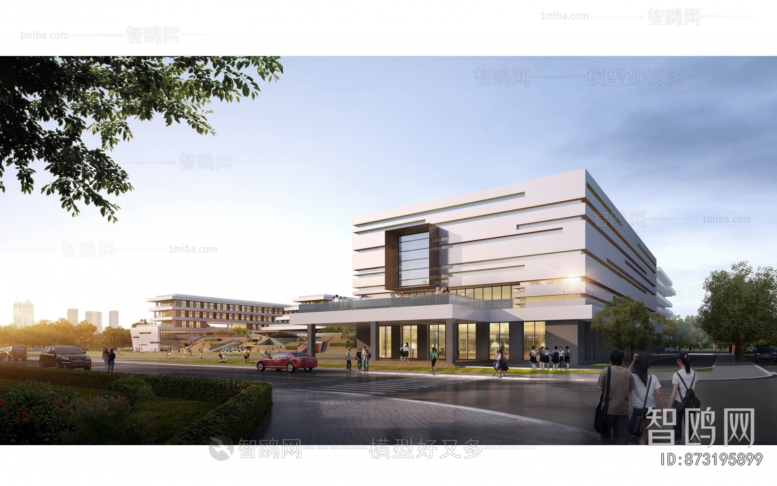 Modern School Building