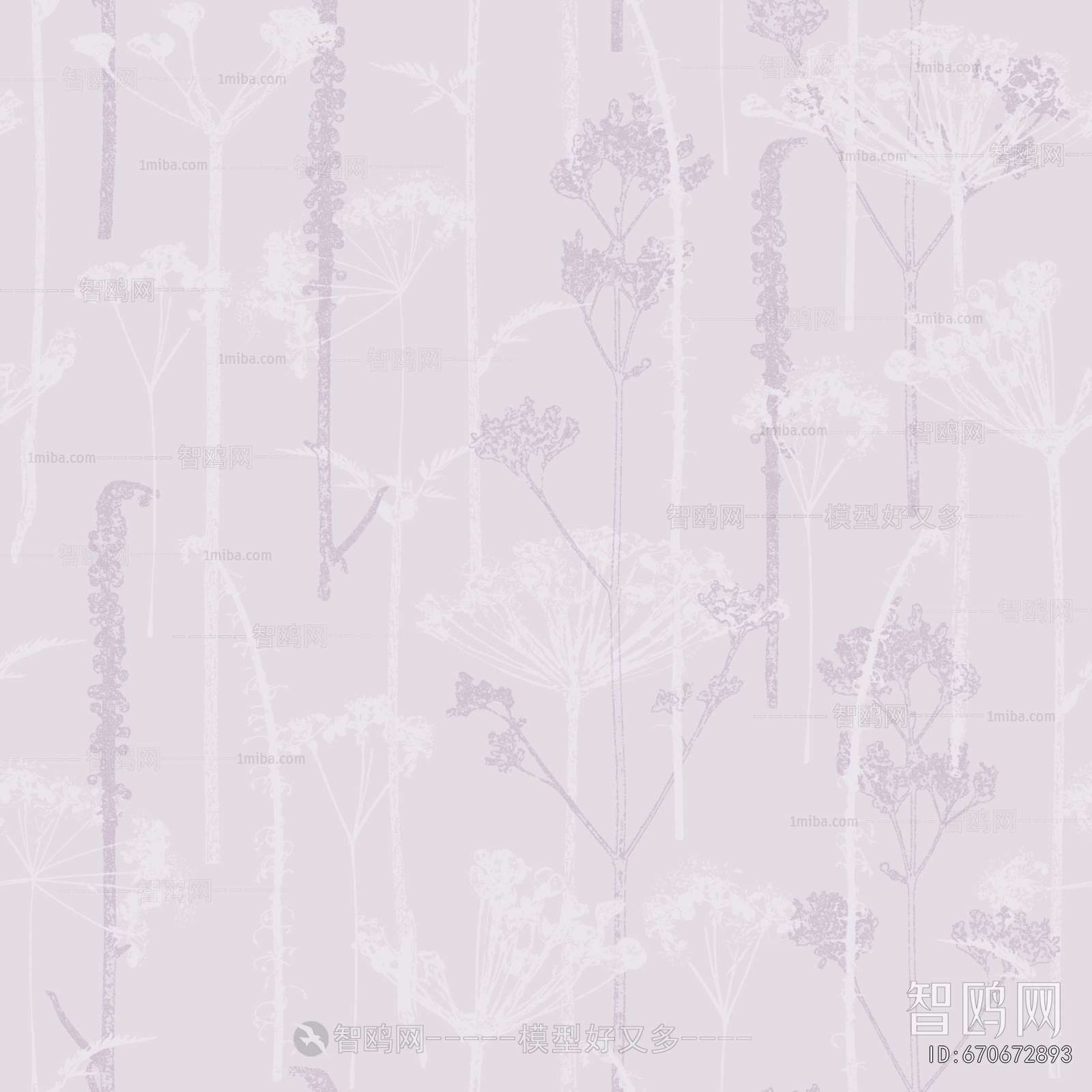 Animal And Plant Pattern Wallpaper