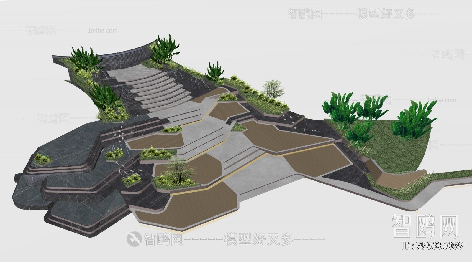 Modern Park Landscape